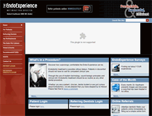 Tablet Screenshot of endoexperience.com
